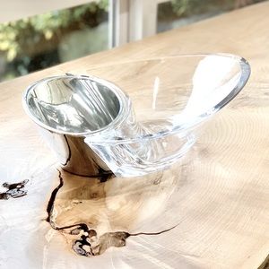 Nambe Crystal Chip & Dip